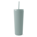 Textured Plastic Classic Tumbler with Straw Lid