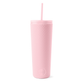 Textured Plastic Classic Tumbler with Straw Lid
